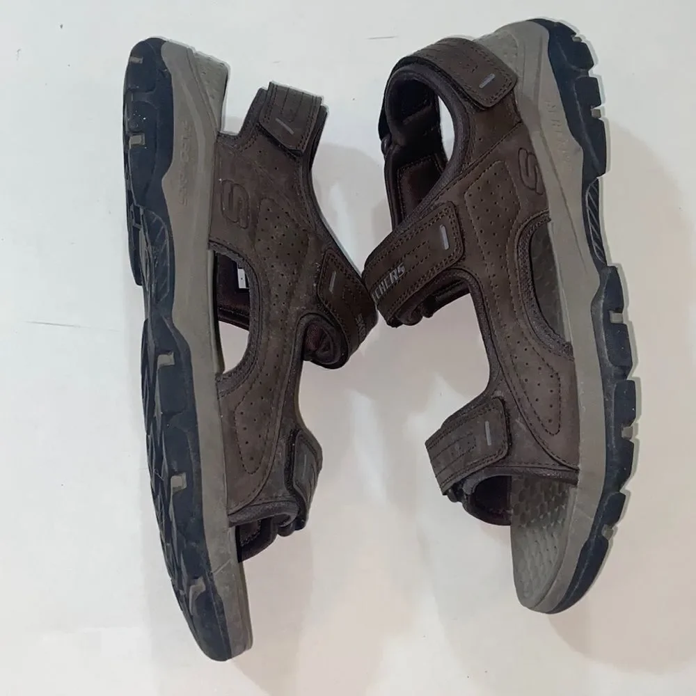 SKECHERS RELAXED FIT LUXE FOAM MEN SHOES SANDALS SIZE 10 US